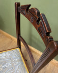 Antique Victorian Inlaid Low Seated Chair (SKU169)