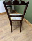 Antique Victorian Inlaid Low Seated Chair (SKU169)