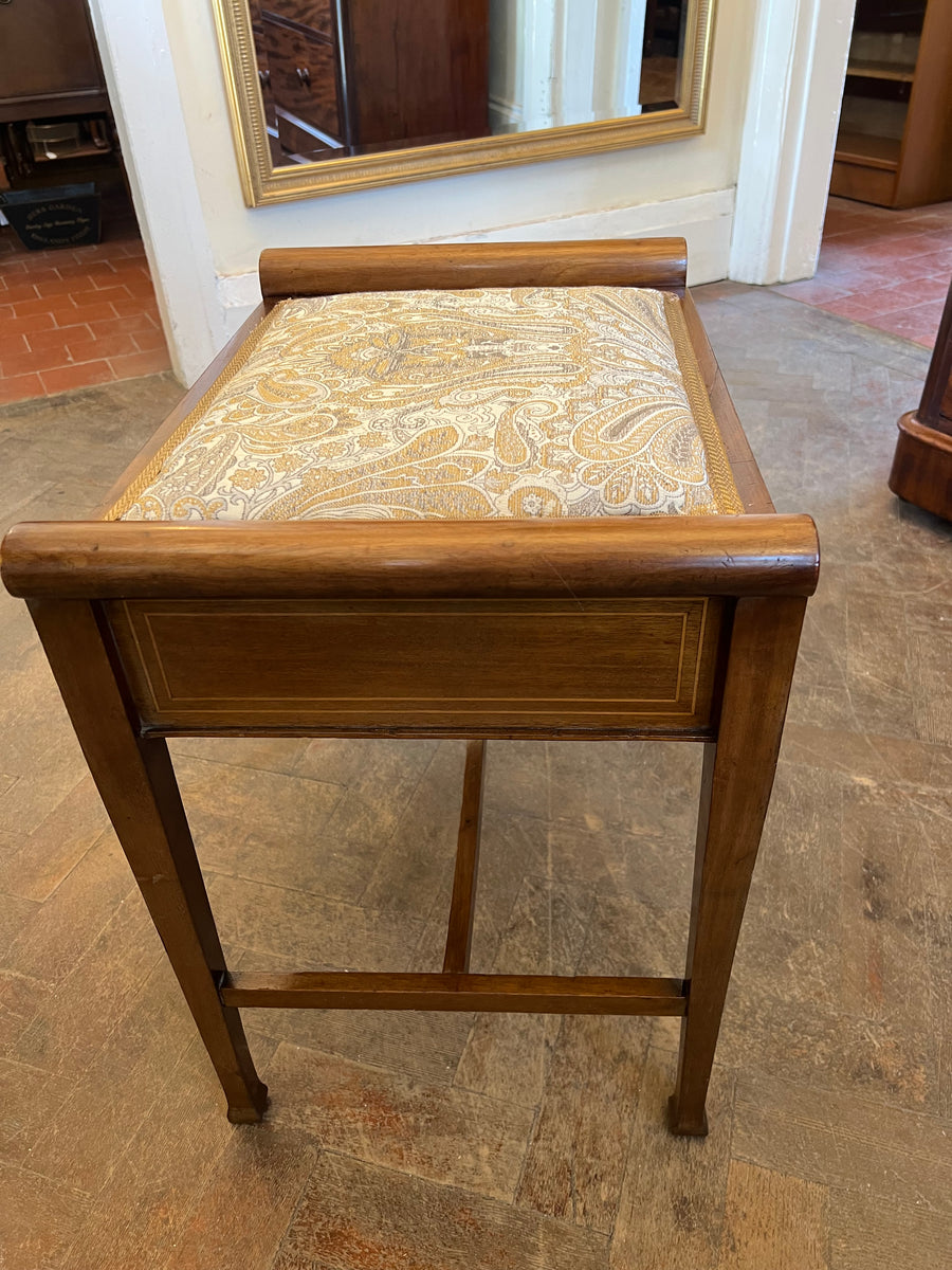 Antique Inlaid Piano Stool (SKU253)