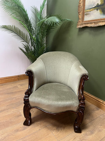 Antique Victorian Slipper Nursing Chair (SKU167)