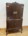 Mahogany Queen Anne Style Cocktail Cabinet (SKU224)