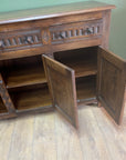 Vintage Jacobean Style Reprodux Wooden Sideboard (SKU053)