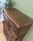 A Bevan Funnell Reprodux Oak Drinks / Cocktail Cabinet (SKU241)
