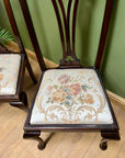 Pair Antique Chippendale Style Chairs (SKU54)