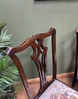 Pair Antique Chippendale Style Chairs (SKU54)