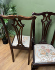 Pair Antique Chippendale Style Chairs (SKU54)