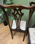 Pair Antique Chippendale Style Chairs (SKU54)