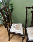 Pair Antique Chippendale Style Chairs (SKU54)