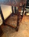 Antique Carved Oak Console Table Jacobean Style (SKU93)