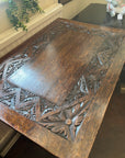 Antique Carved Oak Console Table Jacobean Style (SKU93)