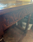 Antique Carved Oak Console Table Jacobean Style (SKU93)