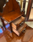 Edwardian Mahogany Triple Mirror Dressing Table (SKU157)