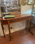 Yew Wood 2 Drawer Narrow Console Table (SKU64)