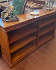 Long Yew Wood Vintage Bookcase  (SKU133)