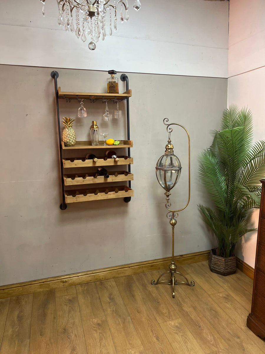 Industrial Style Wall Hanging Wine Unit (SKU244)