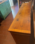 Long Yew Wood Vintage Bookcase  (SKU133)