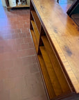 Long Yew Wood Vintage Bookcase  (SKU133)
