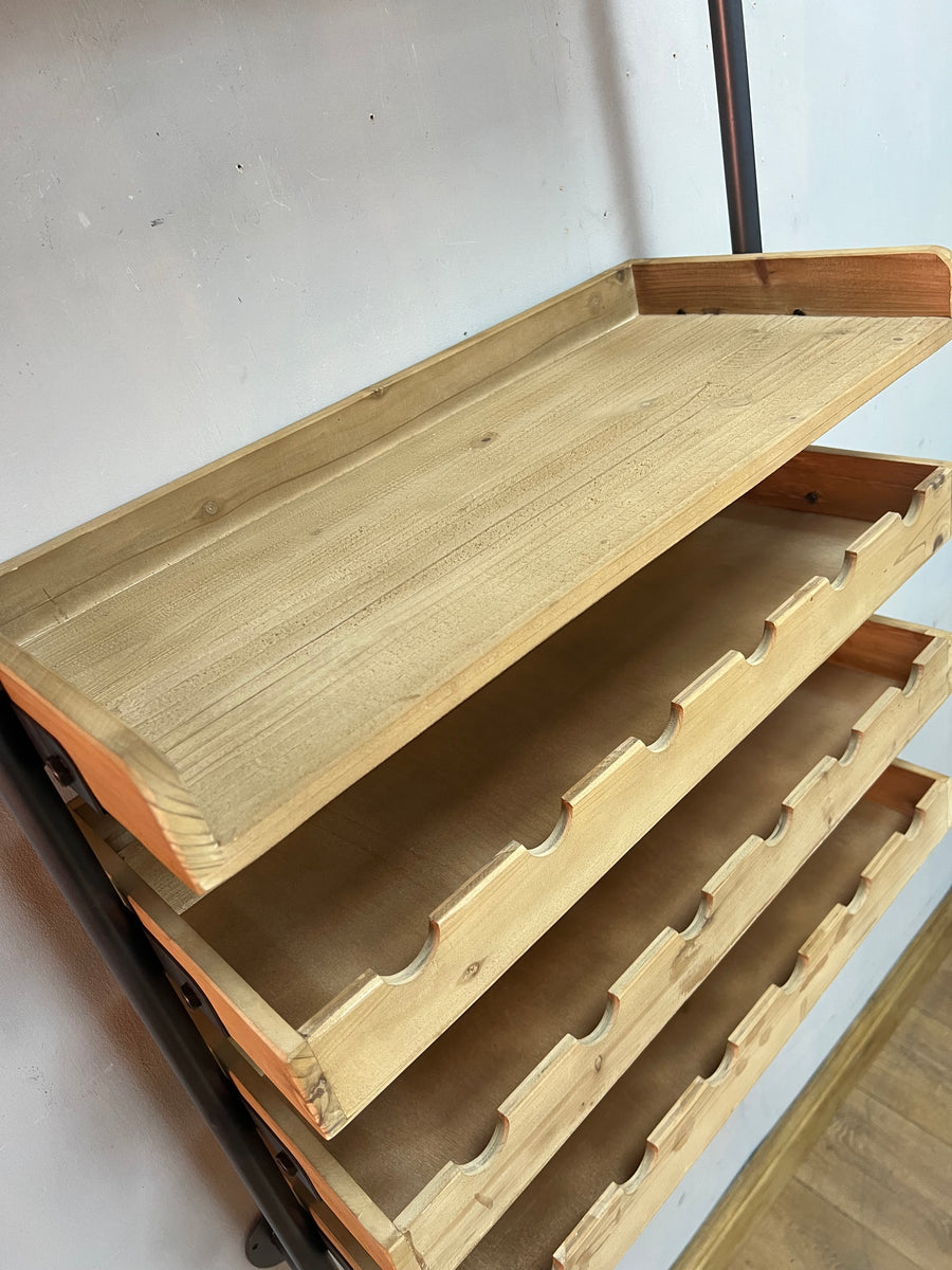 Industrial Style Wall Hanging Wine Unit (SKU244)
