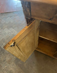 Pair Antique Pine Tall French Night Stands (SKU157)