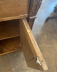 Pair Antique Pine Tall French Night Stands (SKU157)
