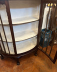 Edwardian Bow Fronted Display Cabinet (SKU87)
