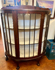 Edwardian Bow Fronted Display Cabinet (SKU87)