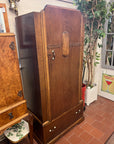 Art Deco Oak Small Wardrobe (SKU158)