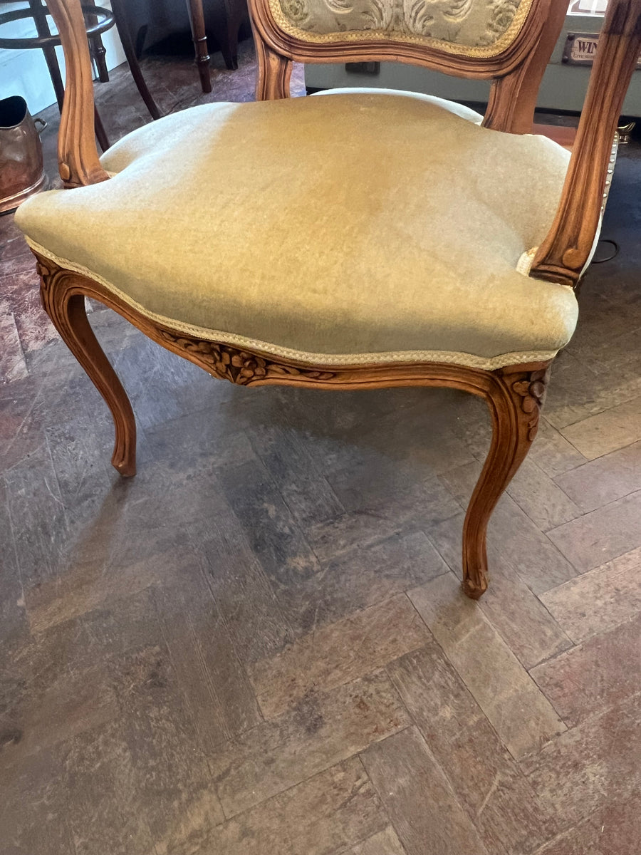 Vintage French Style Carved Ornate Armchair (SKU254)