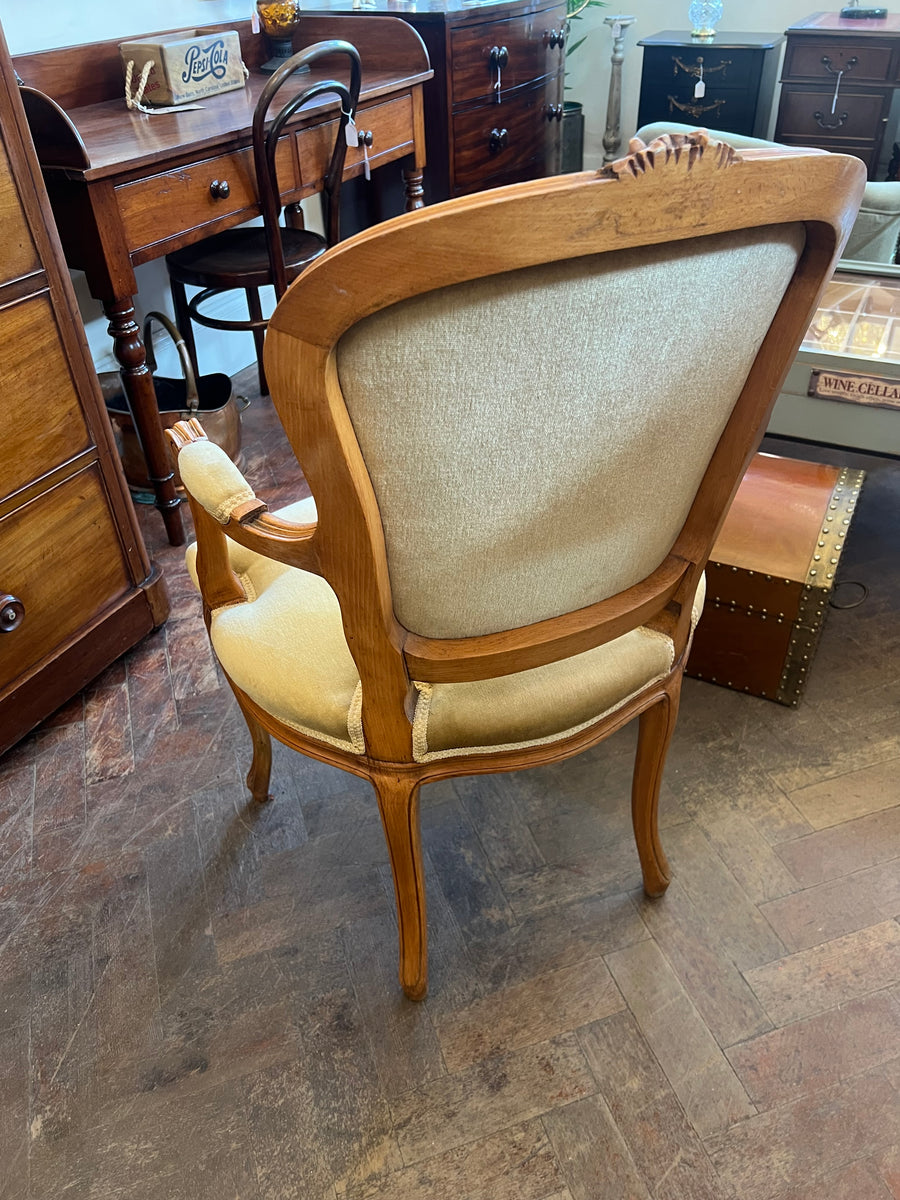 Vintage French Style Carved Ornate Armchair (SKU254)