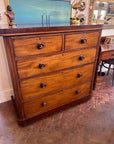 Large Victorian Mahogany Chest Drawers (SKU164)