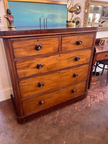 Large Victorian Mahogany Chest Drawers (SKU164)