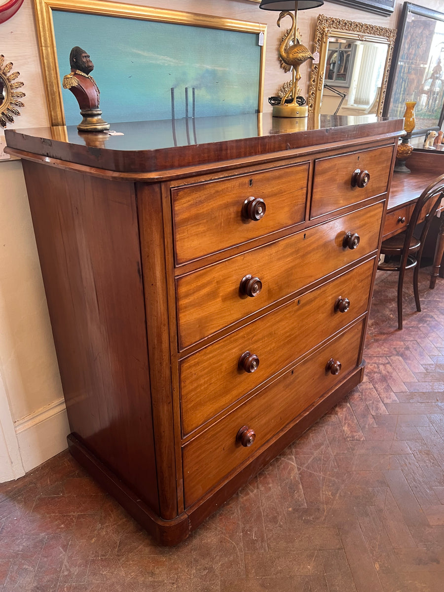 Large Victorian Mahogany Chest Drawers (SKU164)