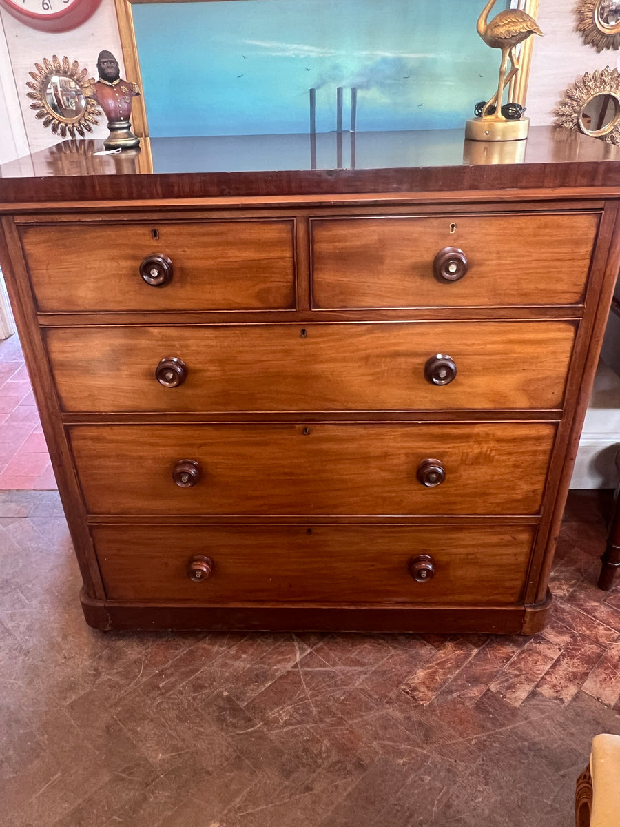 Large Victorian Mahogany Chest Drawers (SKU164)