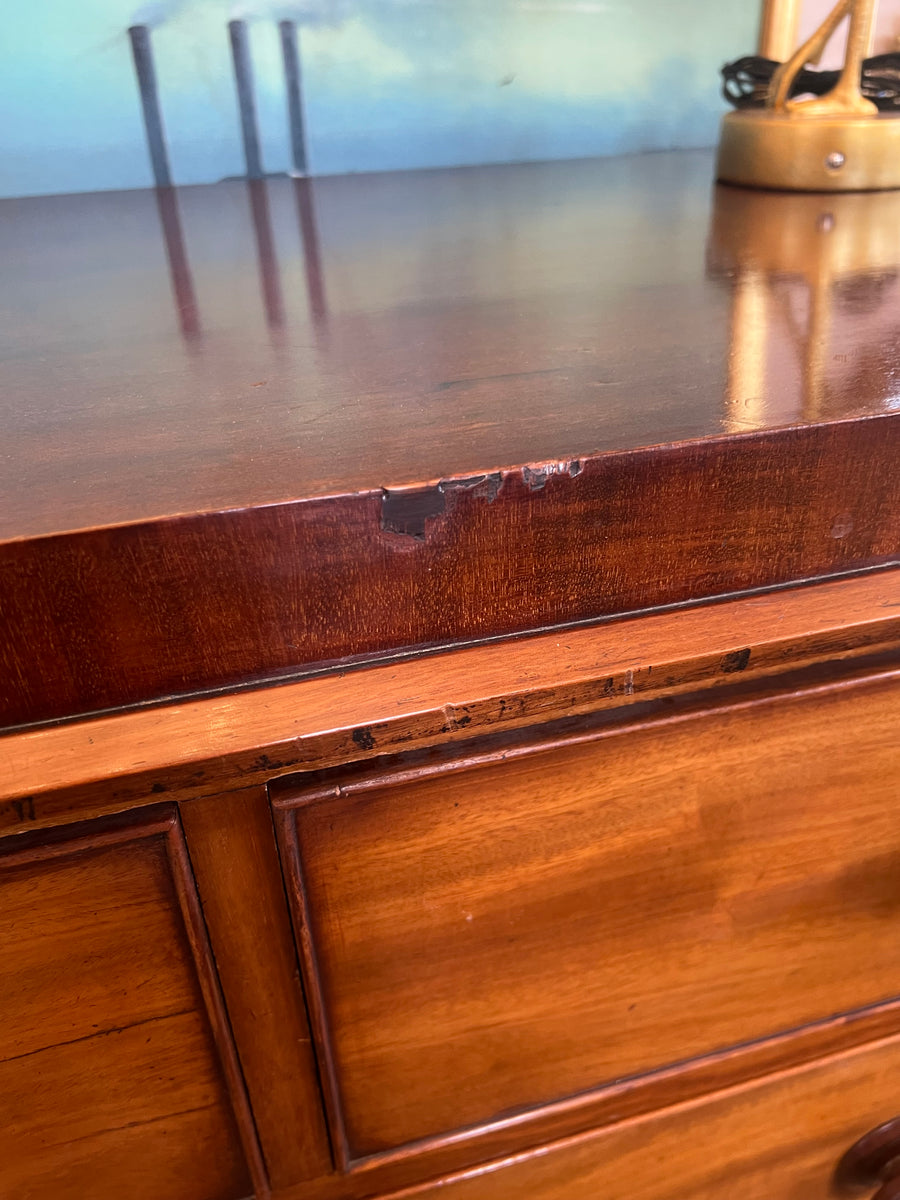 Large Victorian Mahogany Chest Drawers (SKU164)