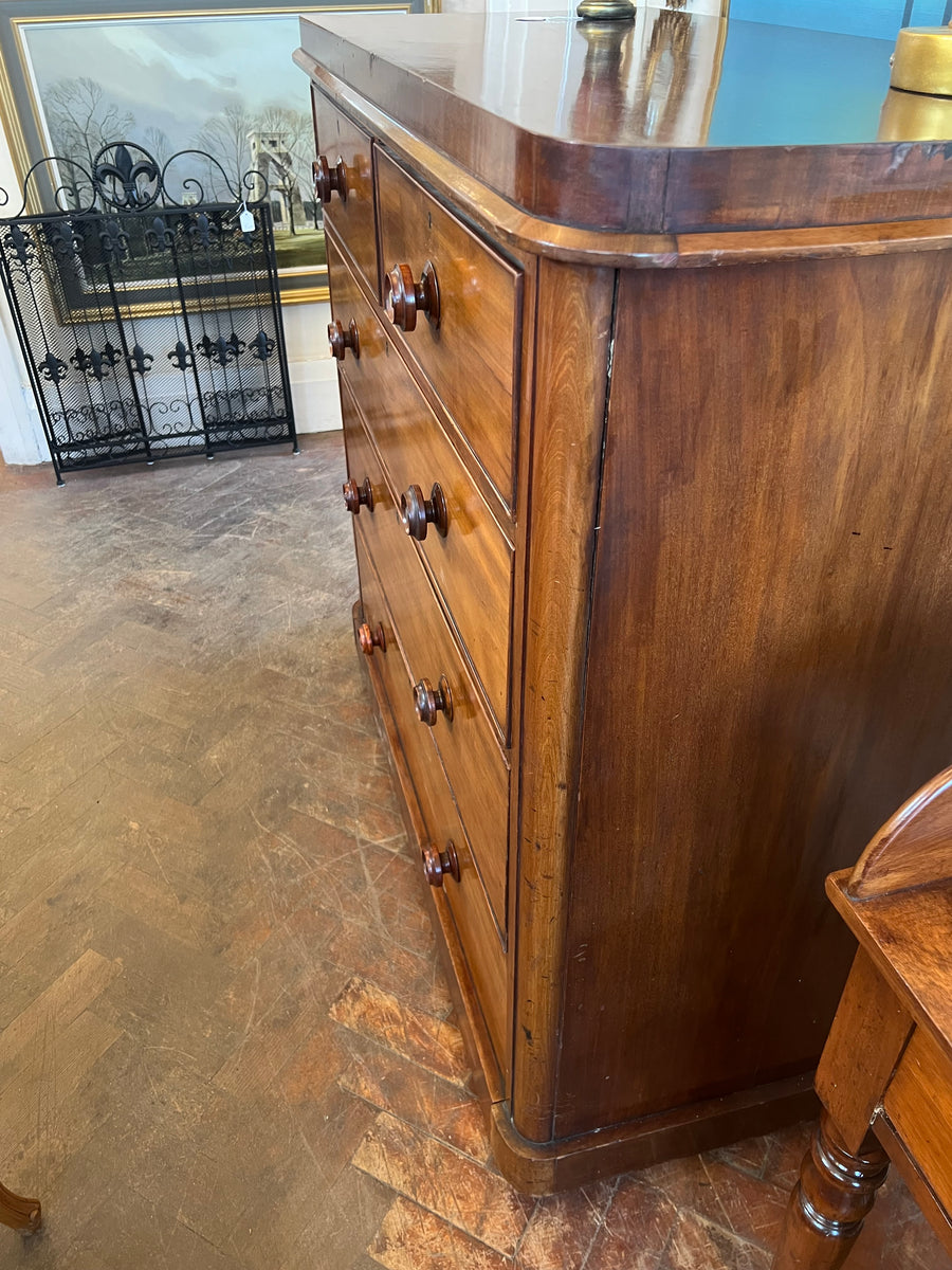 Large Victorian Mahogany Chest Drawers (SKU164)