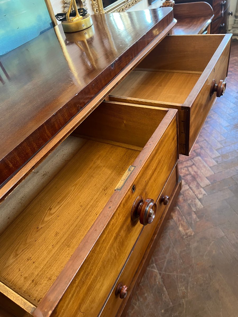 Large Victorian Mahogany Chest Drawers (SKU164)