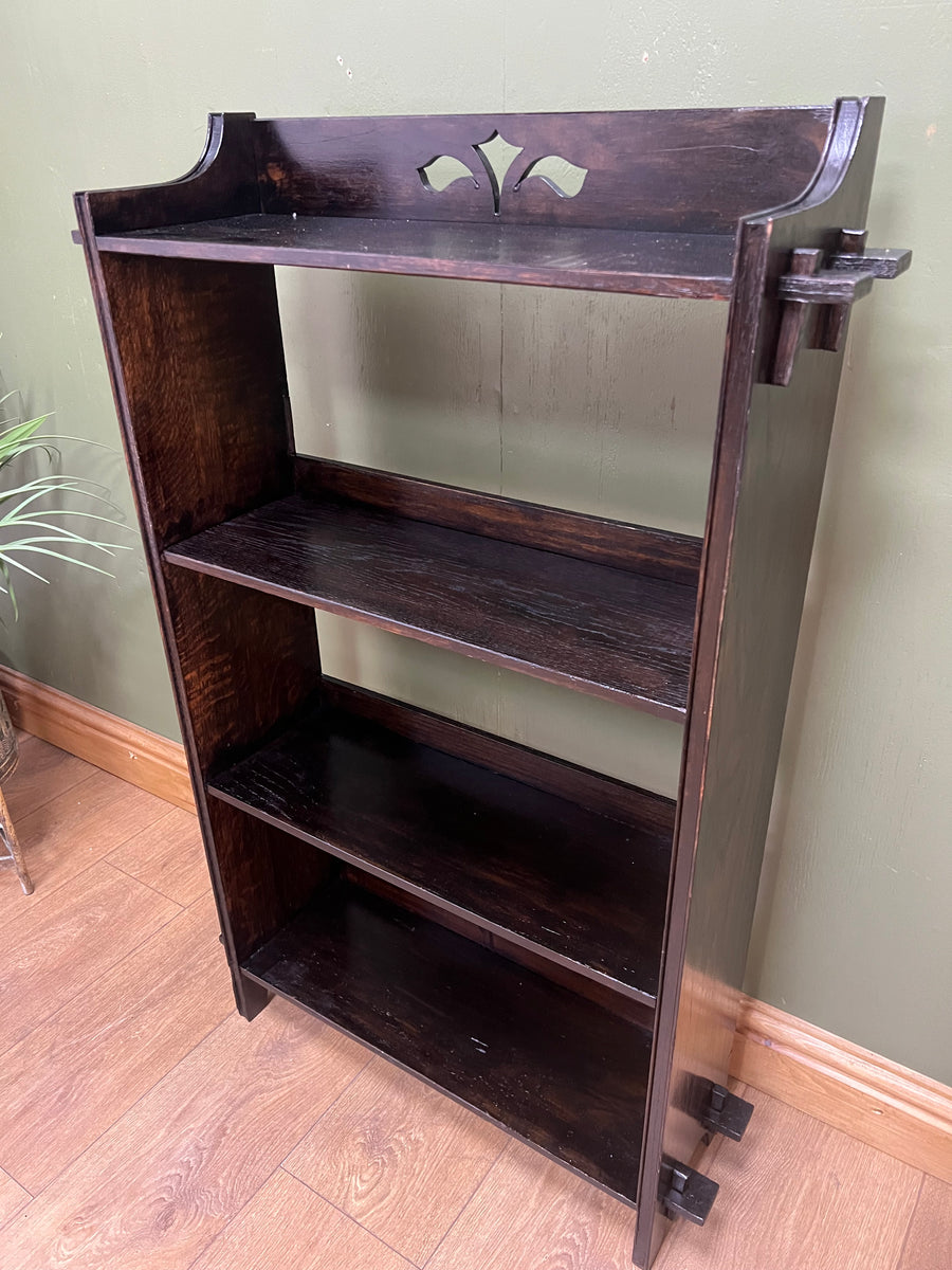 Arts & Crafts Style Oak Open Bookcase Peg Fittings (SKU126)