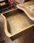 Burr Walnut Console Table By Maple & Co With Cabriole Legs (SKU68)