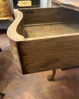 Burr Walnut Console Table By Maple & Co With Cabriole Legs (SKU68)
