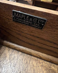 Burr Walnut Console Table By Maple & Co With Cabriole Legs (SKU68)