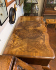 Burr Walnut Console Table By Maple & Co With Cabriole Legs (SKU68)