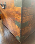 Antique Campaign Trunk Chest  (SKU236)