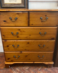 Vintage Pine Chest Drawers Two Over Three Drawers (SKU159)