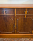 Vintage Yew Wood Cabinet With Two Drawers (SKU234)