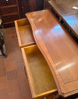 Yew Wood Vintage Bookcase With Two Drawers (SKU126)
