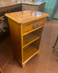Small Yew Wood Bookcase With One Drawer (SKU233)