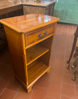 Small Yew Wood Bookcase With One Drawer (SKU233)