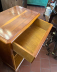 Small Yew Wood Bookcase With One Drawer (SKU233)