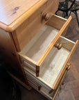 Narrow Pine Chest Of Five Drawers (SKU161)