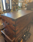 Antique Campaign Trunk Chest  (SKU236)